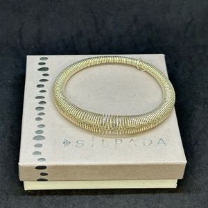 Silpada Brio Sterling Silver Stretch bracelet